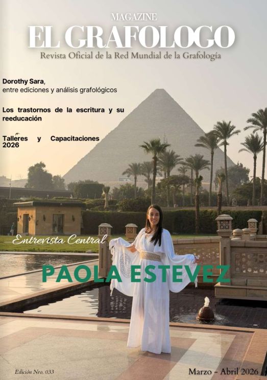 Portada de la Revista Digital de la Red Mundial de Grafologia