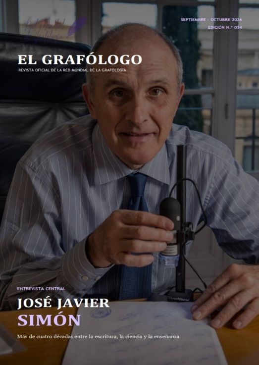 Portada de la Revista Digital de la Red Mundial de Grafologia
